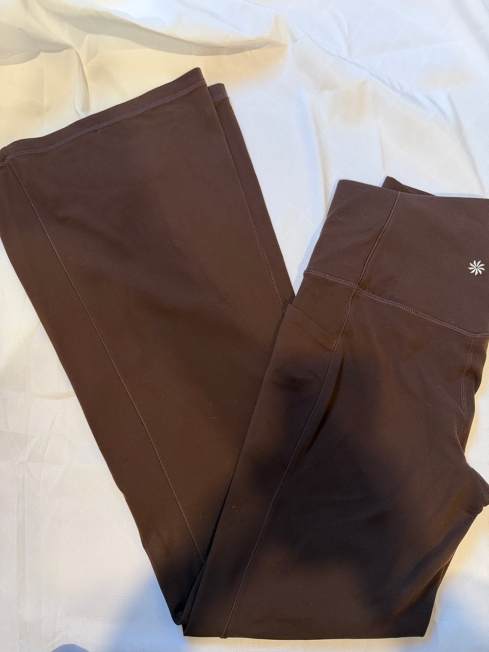 Athleta yoga pants size M. Like Mew  High-Waist Wide-Leg Pants in Dark Brown